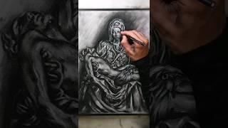 ASMR Drawing Michelangelos Pieta #asmrdrawing #asmrnotalking #asmrsound