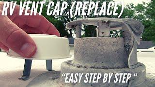RV Plumbing Vent Cap Install Replacement with Camco Sewer attic vent plastic cap