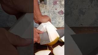 Easy Coconut Peeling style  coconut cutting skills #shorts  #coconut