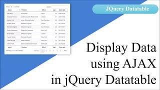 Customize Column of Datatable  Data Rendering in JQuery Datatable