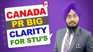 CANADA PR BIG CLARITY FOR STU’s  STUDY VISA UPDATES 2024  USA CANADA UK