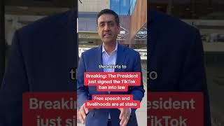 Breaking The President just signed the TikTok ban into law. Free speech & livelihoods are at stake