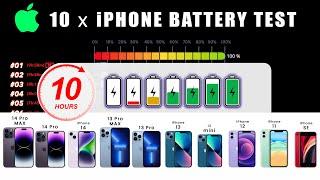 iPhone 14 Pro Max vs 13 Pro Max  14 Pro  13 Pro  14  13  13 mini  12  11  SE Battery Test