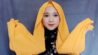 4 TUTORIAL JILBAB PASHMINA SIMPLE