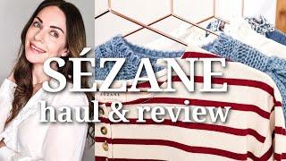 Sezane haul and review - Parisian style outfits #sezanehaulandreview #parisianstyle #sezane