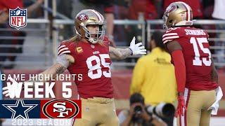 Dallas Cowboys vs. San Francisco 49ers  2023 Week 5 Game Highlights