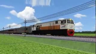 KA Argo jati NGEBUT PARAH   OPENBVE Train simulator indonesia