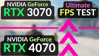 RTX 4070 vs RTX 3070 TEST in 8 GAMES 2023  1080p 1440p 4K