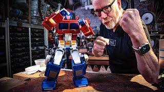 Adam Savage Reacts to Auto-Transforming Optimus Prime