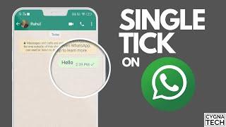 How To Show One Tick On WhatsApp  WhatsApp Single Tick Only  100% Working Trick
