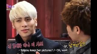 what jonghyun does with the pics after he breaks up w his girlfriends