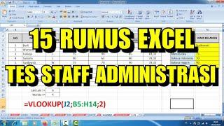 15 Rumus Excel untuk TES Admin Kantor