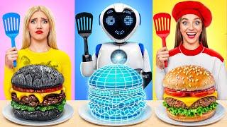 Me vs Grandma Cooking Challenge with a Robot  Fantastic Food Hacks by Multi DO Smile