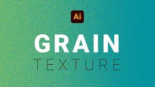 How to create a Grain Texture in Adobe Illustrator  Tutorial for Beginners