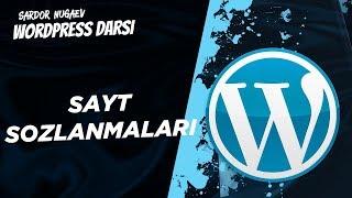 #7  WORDPRESS САЙТИ СОЗЛАНМАЛАРИ - WORDPRESSDA SAYT QURISH