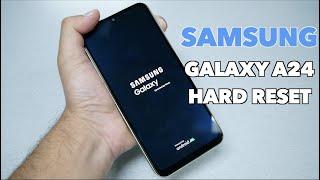 Samsung Galaxy A24 How Hard Reset Removing PIN Password Fingerprint pattern No PC