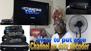 How To Put Free Channel On Dstv HD Decoder Part 2  Dr Emmanuel