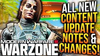 WARZONE NEW CONTENT UPDATE PATCH NOTES & CHANGES Server Update New Events & More MW3 Update