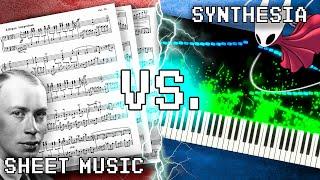 Sheet Music VS. Synthesia 10 Minute Challenge