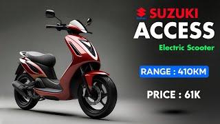 Suzuki Access Electric Scooter 2024  RANGE  410KM  LAUNCH DATE & Price