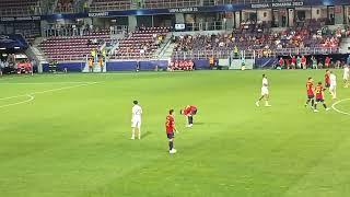 Spain U21 vs Switzerland U21. Aurele Amenda Young Boys top central defender