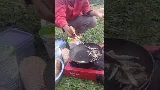 cacis goreng ikan asin di gunung