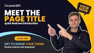  OceanWP Theme Page Title Option ⏱ Quick Overview