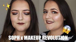 SOPH X MAKEUP REVOLUTION  Swatches Review & Tutorial  Live Love Vicky