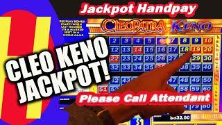 Cleopatra KENO Jackpot Huge Bonus WIN #HandPay #KENONATION