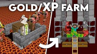 Minecraft Easiest GoldXP Farm 1.20  AFK Extremely Efficient