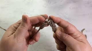 Комбинирование 2-х разных способов набора петель для получения разных кромок. Вязание спицами.