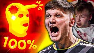 S1MPLE ВЫПОЛНЯЕТ ЧЕЛЛЕНДЖ 100% ХЕДШОТОВ  СИМПЛ ИГРАЕТ В КС ГО С СТРОГО ДЕСАУТ И СТАНИСЛАВ CS GO