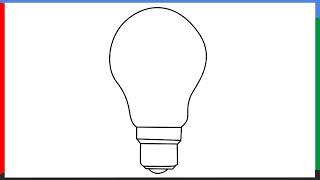 How To Draw a Bulb Step by Step for Beginners