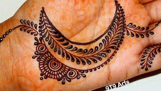 EID Chand wali mehandi  Mehandi ka design front hand  Moon mehndi design easy simple  Minimal