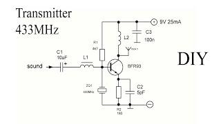 Do it yourself 433MHz transmitter  Range over 500 meters