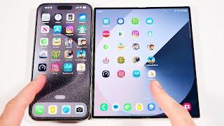 iPhone 15 Pro Max vs Galaxy Z Fold 6 Speed Test