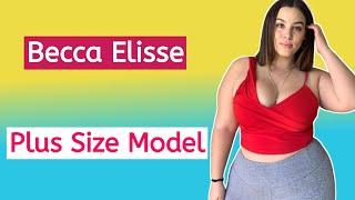 Becca Elisse … American Beautiful Plus Size Model  Glamorous Fashion Model   Wiki Biography