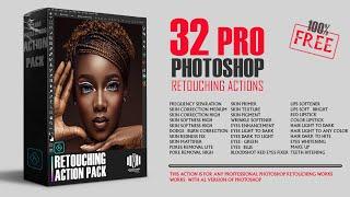 FREE Retouching Action Free Photoshop Retouching Actions Pack 2024 How to Download & Install