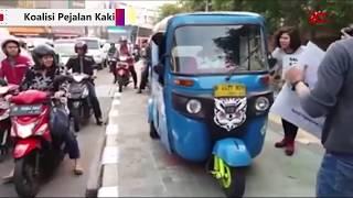 Ragam Aksi Menuntut Hak Pejalan Kaki