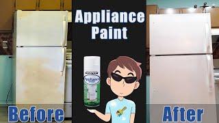 Restore A Refrigerator with Appliance Paint - Cheap & Easy Fix