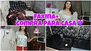 Faxina pesada+compras para o quarto 