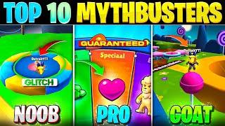 Top 10 Mythbusters in Stumble Guys #6  Ultimate Guide to Become a Pro