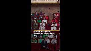 French MPs wear colours of Palestinian flag  #AJshorts