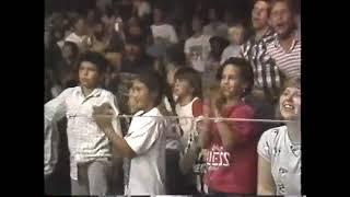 Kevin Von Erich vs Brian Adias +Ted Arcidi confronts Kerry Von Erich. WCCW 1987