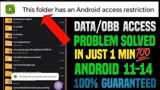 Obbdata folder access restriction - this folder has android access restriction Zarchiver