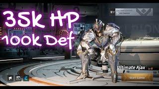 Immortal Ajax 35k HP 100k defense and a +50% Gun Build The First Descendant Build Guide