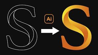 Letter S Logo Design 3D using Adobe illustrator