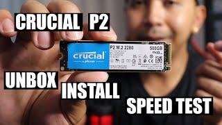 Crucial P2 Unbox Install and Speed Test