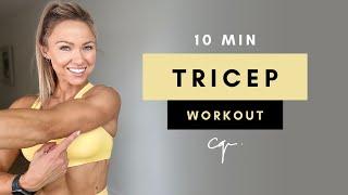 Tricep Workout at Home with Dumbbells  10 Minutes