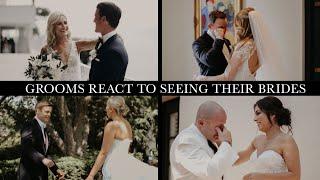Grooms React To Seeing Their Brides on the Wedding Day First Look Wedding Day Compilation